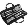 Set 9 Ustensile Gratar, Otel Inoxidabil, Husa Inclusa