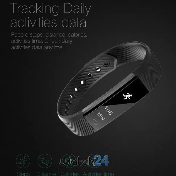 Bratara fitness cu Bluetooth, Display OLED, Pedometru, Notificari S114