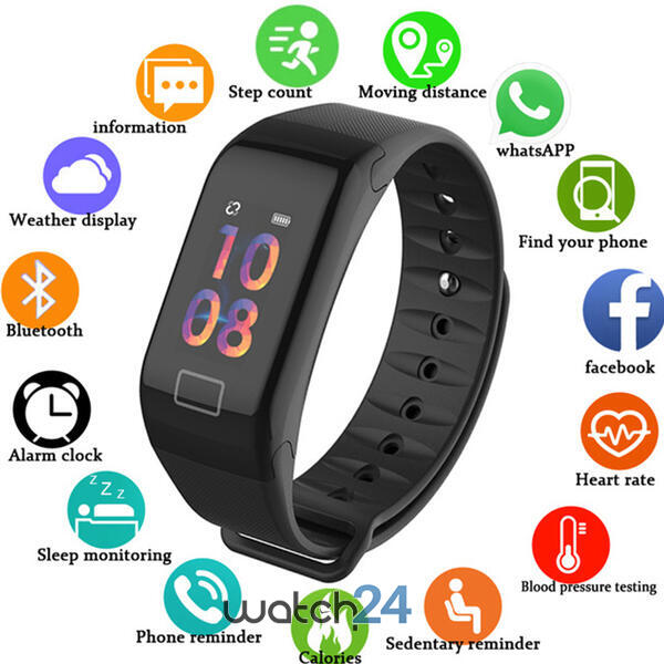 Bratara fitness cu Bluetooth, monitorizare ritm cardiac, notificari, functii fitness S125
