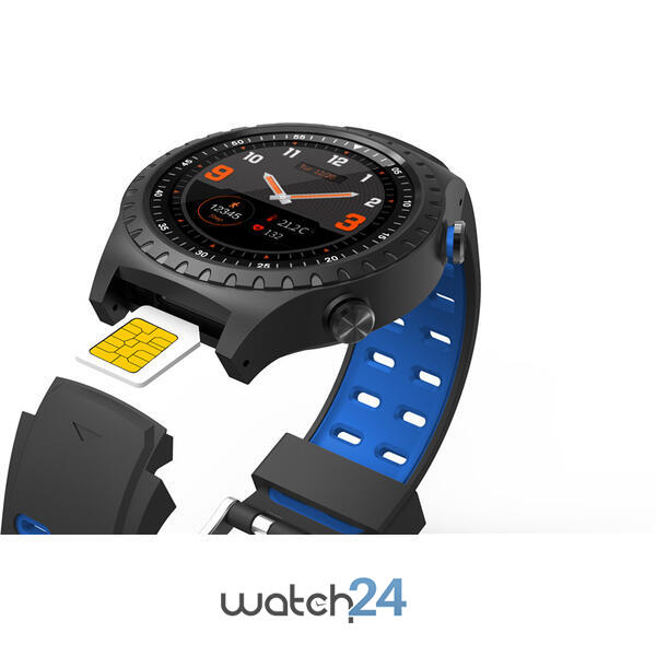 Smartwatch cu apelare prin Bluetooth, SIM, BPM, GPS, Microfon, Difuzor, Busola, Barometru, etc S133