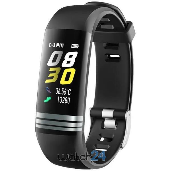 Bratara fitness cu Bluetooth, masurare temperatura corporala, monitorizarea ritmului cardiac, notificari, alarma, functii Fitness S207