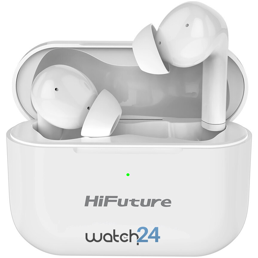 Casti Bluetooth 5.0 HiFuture TureAir ANC – White TWS Earbuds, Microfon, raspundere si respingere apel, Accesare vocala Siri sau Google Assistance, HD Voice, Control media, Touch pe casca, Alb 5.0