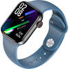 SmartWatch cu Bluetooth 5.0, BPM, MMHG, SPO2, Autonomie 7 zile, Monitorizare somn si calorii, HiTime- Blue