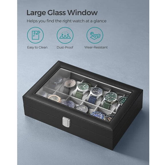 Cutie depozitare pentru 12 ceasuri