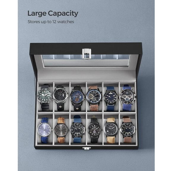 Cutie depozitare pentru 12 ceasuri