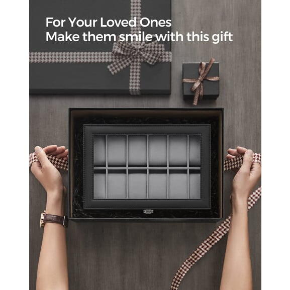 Cutie depozitare pentru 12 ceasuri