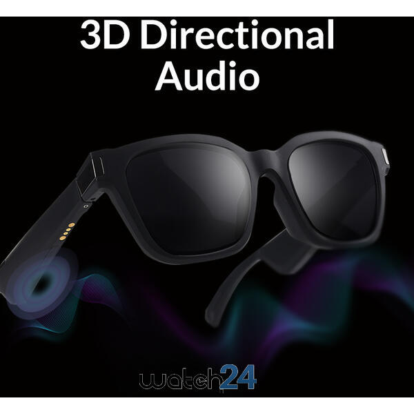 HiFuture Ochelari audio cu Bluetooth, microfon si difuzor, lentile polarizate EY+