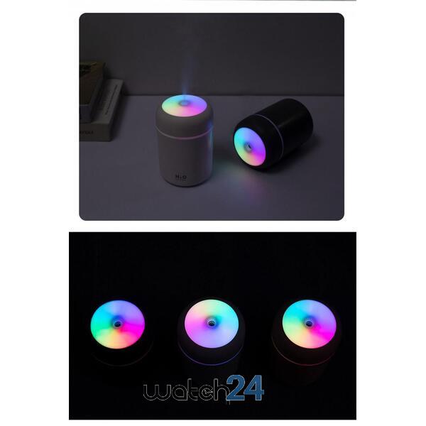 SMARTECH Umidificator de aer cu ultrasunete, difuzor aromaterapie 300ML, cu iluminat LED, pentru casa, birou si masina STH-4