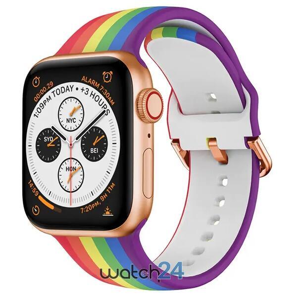 SMARTECH Curea silicon compatibila Apple Watch versiune 1/2/3/4/5/6 (42/44mm) V2