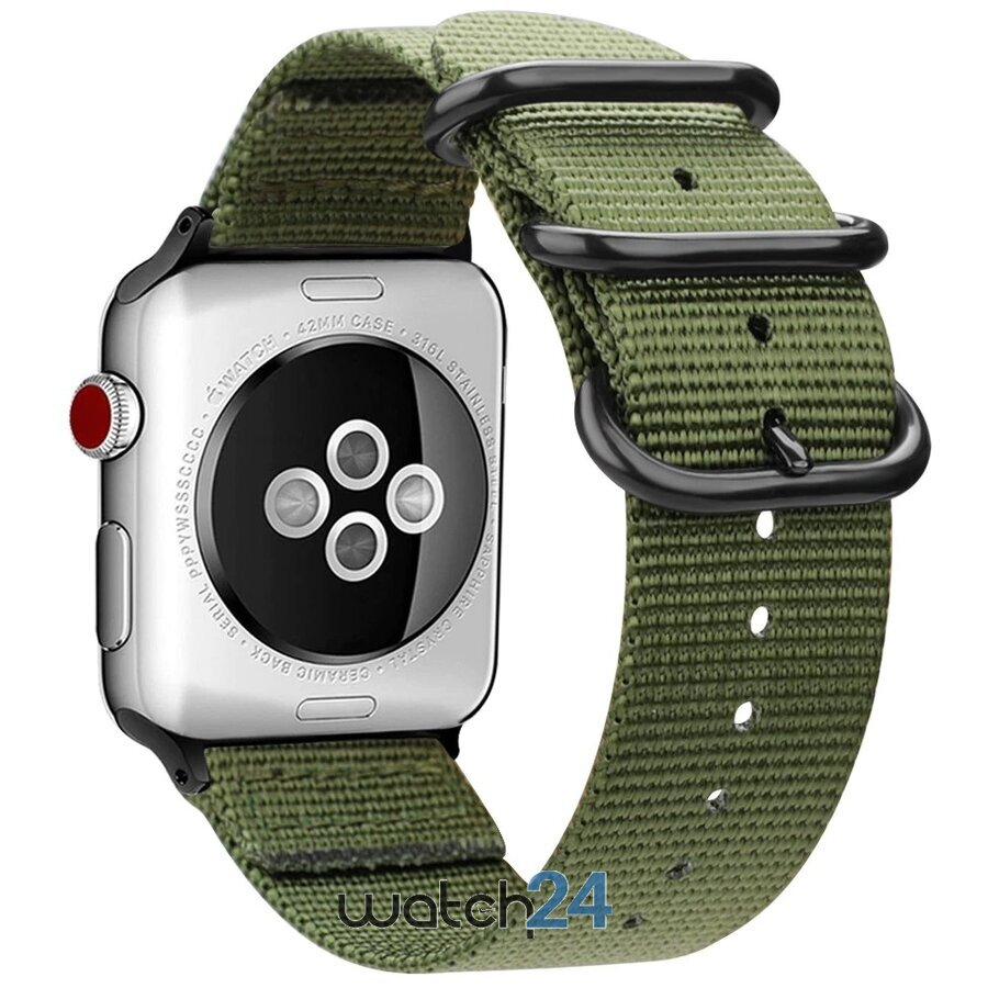 Curea textil compatibila Apple Watch versiune 1/2/3/4/5/6 (38/40mm) V1 (38/40mm) imagine 2022 crono24.ro