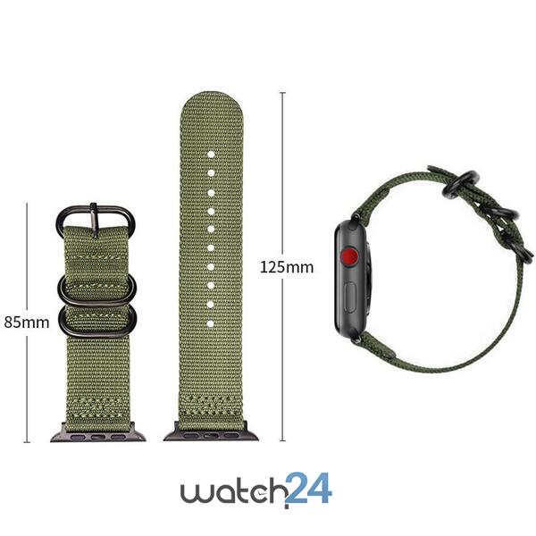 SMARTECH Curea textil compatibila Apple Watch versiune 1/2/3/4/5/6 (38/40mm) V1