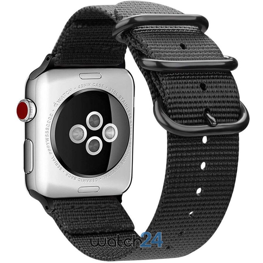 Curea textil compatibila Apple Watch versiune 1/2/3/4/5/6 (38/40mm) V3 (38/40mm) imagine noua 2022