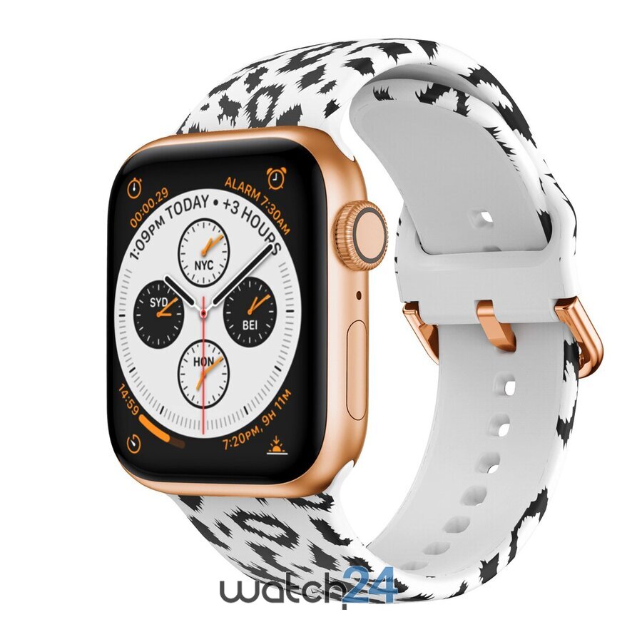 Curea silicon compatibila Apple Watch versiune 1/2/3/4/5/6 (42/44mm) V17 (42/44mm) imagine 2022 crono24.ro