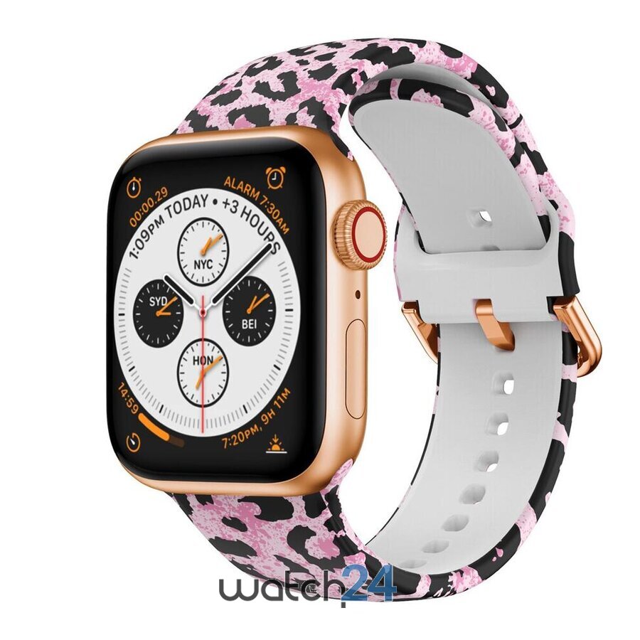 Curea silicon compatibila Apple Watch versiune 1/2/3/4/5/6 (38/40mm) V16 (38/40mm) imagine noua 2022