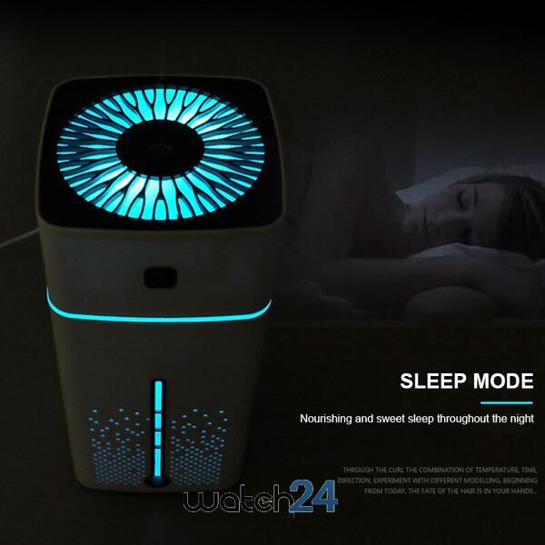 Umidificator de aer cu ultrasunete 1L, cu iluminat LED, pentru casa si birou STH-22
