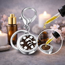 Breloc aromaterapie, difuzor pentru uleiuri esentiale V27